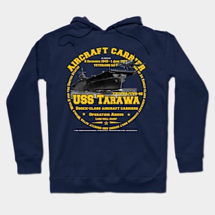 USS Tarawa CVA-40 aircraft carrier veterans Hoodie